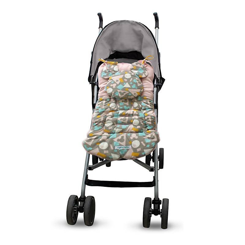 Colchoneta para Coche Plomo/Rosado