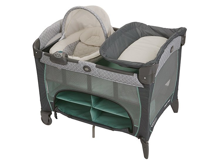Graco Corral Pack Napper Manor - Gris/Verde