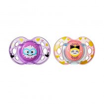 Chupones Fun Style 6-18M Morado x 2 unidades