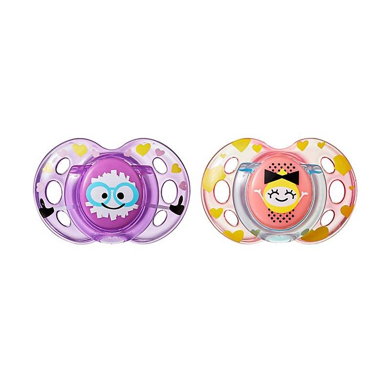 Chupones Fun Style 6-18M Morado x 2 unidades