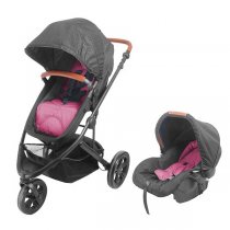 BABY KITS COCHE TRAVEL SYSTEM FUCSIA BABY KITS COCHE TRAVEL SYSTEM FUCSIA